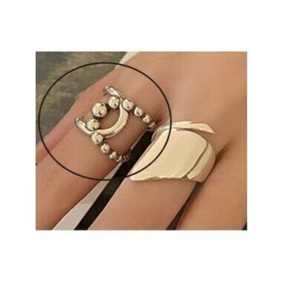 Jewelry - 925 Sterling Adjustable? Bead Ball Ring